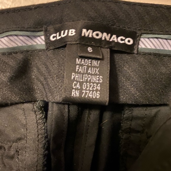 Club Monaco size 6 black capris - Picture 2 of 3
